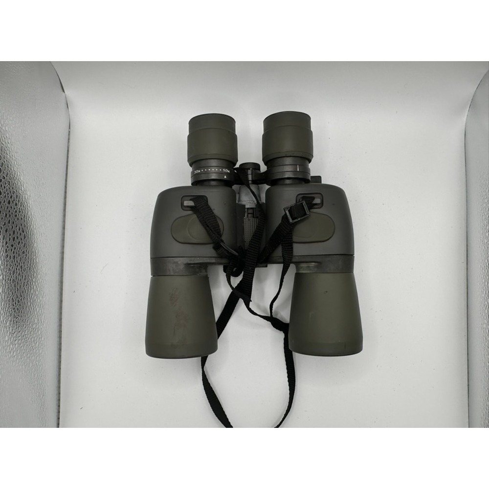 RedHead 10x-30x Zoom Binoculars Olive Green Rubber Armored with Strap